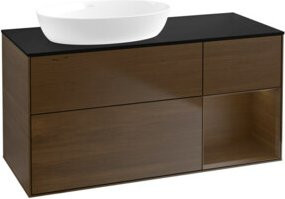 V&B Waschtischunterschrank Finion in Walnuss Braun Breite: 120 cm, Tiefe: 50,1 cm, Höhe: 50,1 cm - Bild 1