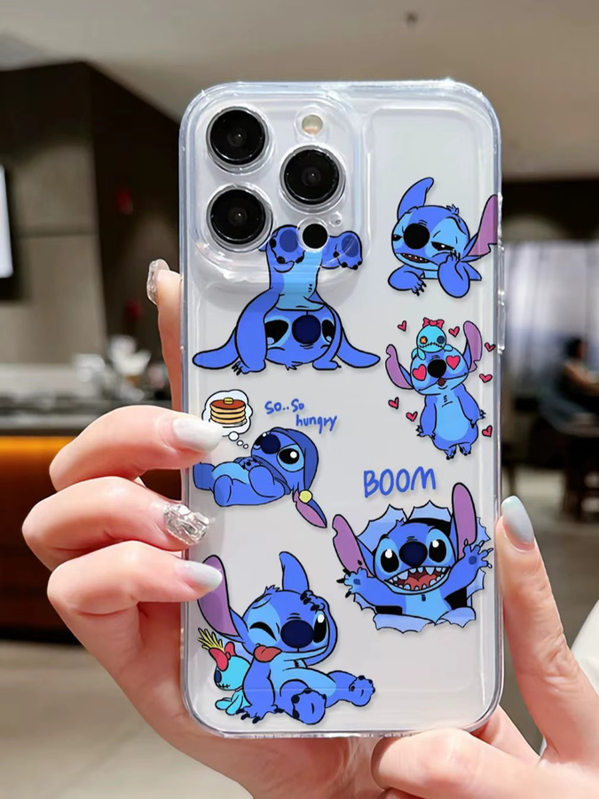 Disney Lilo & Stitch Anime Handyhülle für iPhone, transparent und stoßfest - Bild 2