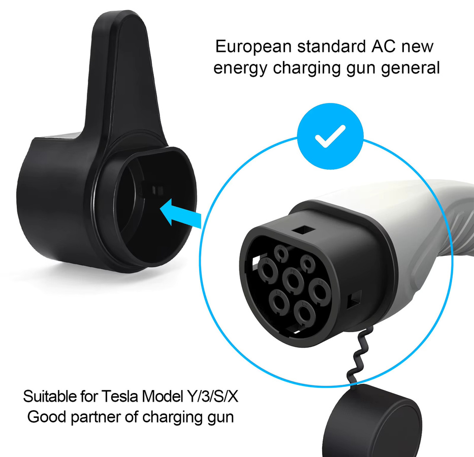 MAIMEIMI EV Ladegerät Halter für Elektrofahrzeuge, Kabelhalter und Wallbox Anschlussbuchse, Schwarz - Bild 6