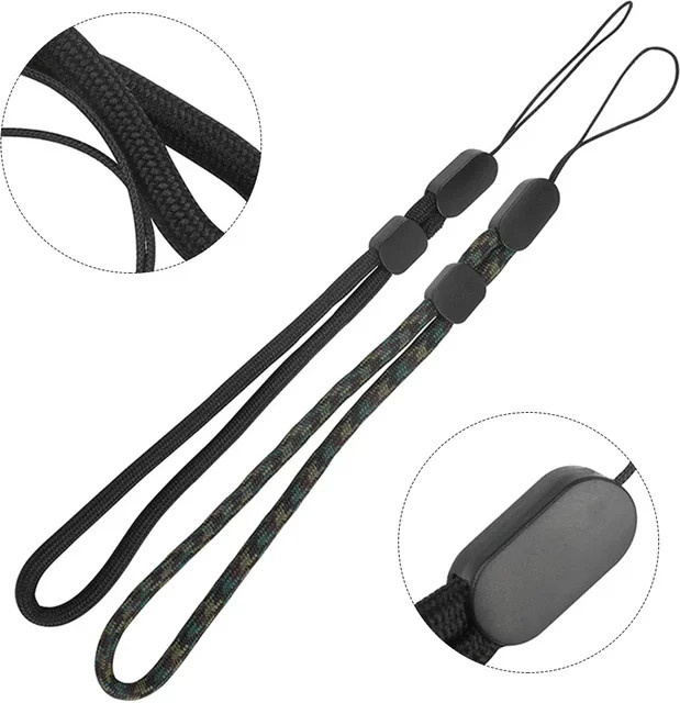 Sicherheits-Lanyard für Garmin Edge und Fahrradlichter, schwarzes Handgelenk-Seil, Länge: 20,5 cm - Bild 1