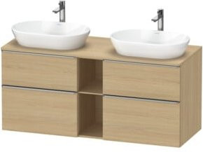 Duravit Waschtischunterschrank D-Neo in Beige Matt mit 2 Schubladen und 2 Türen, Wandmontage - Bild 1