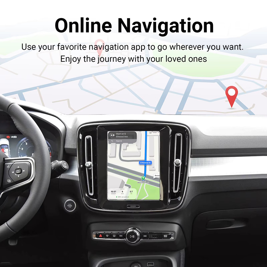 LEXXSON CarPlay und Android Auto Upgrade Kit für Volvo V60 V90 S60 XC40 XC60 XC90 S60 S90 (Modelljahre 2017–2022) mit WLAN-Funktion - Bild 5