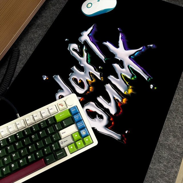 Daft Punk Discovery XXL Mauspad Schwarz B/B: 90 x 40 cm rutschfeste Gamer-Tastaturmatte mit HD Art Design - Bild 1