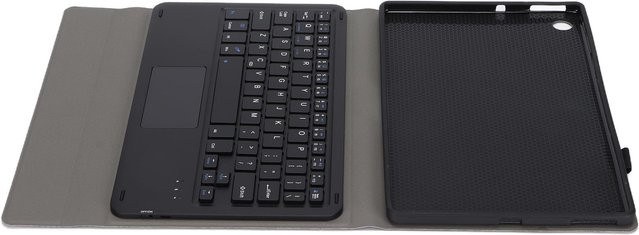 Lenovo Kabellose Tastatur mit Touchpad und abnehmbarer PU-Lederhülle für M10 FHD, Schwarz - Bild 1