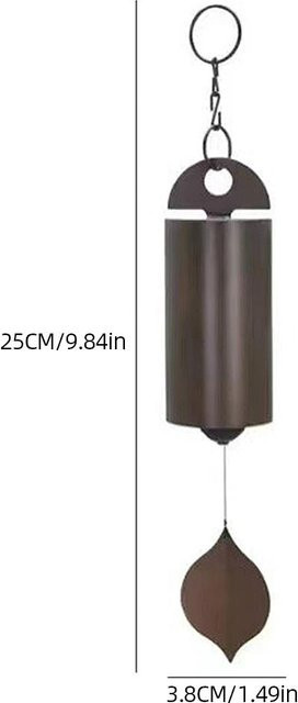 Antikes Windspiel aus Metall in Kupferoptik als Wandbehang für den Garten und Außenbereich - Bild 1