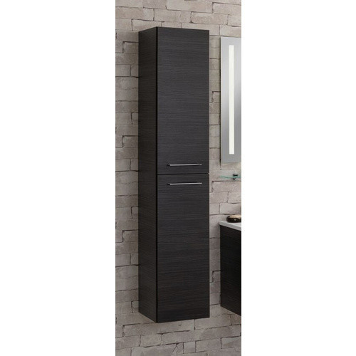 Fackelmann Bad-Hochschrank b.perfekt in Eiche Dunkelbraun mit Soft-Close-Türen, B/T/H: 30 x 31,8 x 160 cm - Bild 4