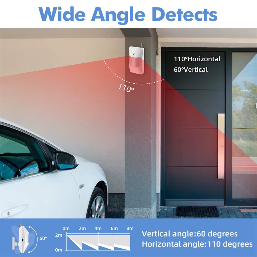 KERUI Tuya Smart WiFi Alarmsystem mit 120 dB Sirene und Tür-Fenster-Sensor in Schwarz - Bild 5