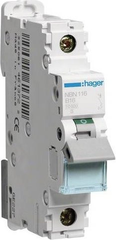 Hager Leitungsschutzschalter NBN116 1-polig 16A 400V - Bild 1