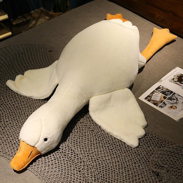 meiyaju Ente Gans Plüschtier, Braun, Weiß - Bild 1