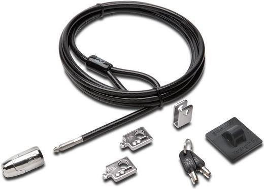 Kensington MicroSaver 2.0 Desktop und Peripherals Locking Kit in Schwarz (K64425EUS) mit Einzelzylinderschloss - Bild 1