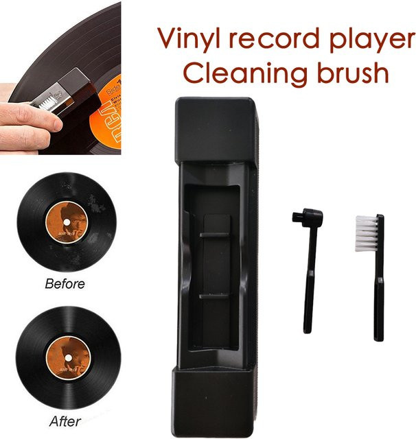 VODOOL 3-teiliges Vinyl-Reinigungsset für Plattenspieler in Schwarz - Bild 1