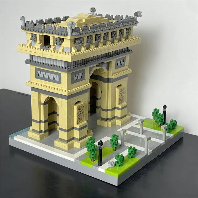 KNEW BUILT Arc Triomphe Micro Mini-Bausteine, Kunststoff, Mehrfarbig - Bild 1