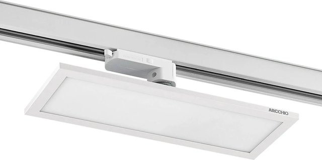 Hairis Arcchio LED Stromschienenstrahler Modern in Weiß, 1-flammiges LED Panel für das Arbeitszimmer - Bild 1