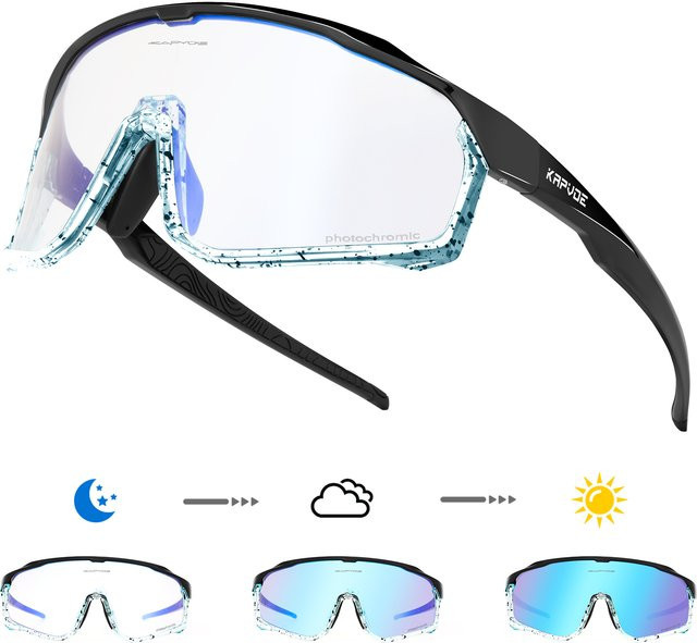 Kapvoe Sportsonnenbrille, Vollrand, Photochrome - Bild 1