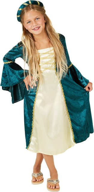 tectake Mädchenkostüm Burgprinzessin, Textil, Bunt - Bild 1