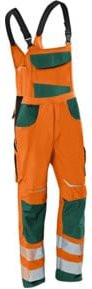 Kübler PSA Reflectiq Latzhose EN 14404 Warnorange/Moosgrün Größe 44 - Bild 1