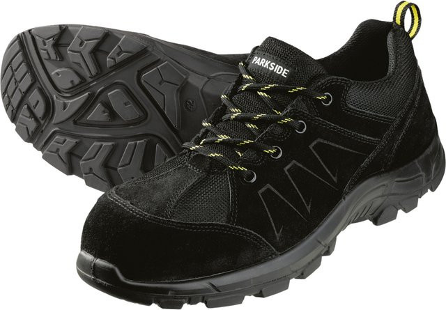 Parkside Herren Sicherheitsschuhe S3 aus Leder, Schwarz, Größe 46 - Bild 1