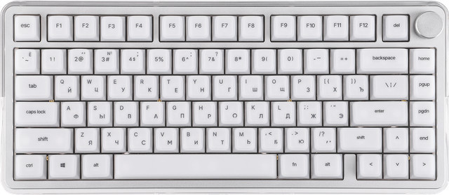 EPOMAKER AegisSil Tastenkappen-Set mit Russischem Kirschprofil in Weiß, 113 Tasten aus Silikon für MX, Kailh, Outemu und Gateron Gaming-Tastaturen - Bild 1