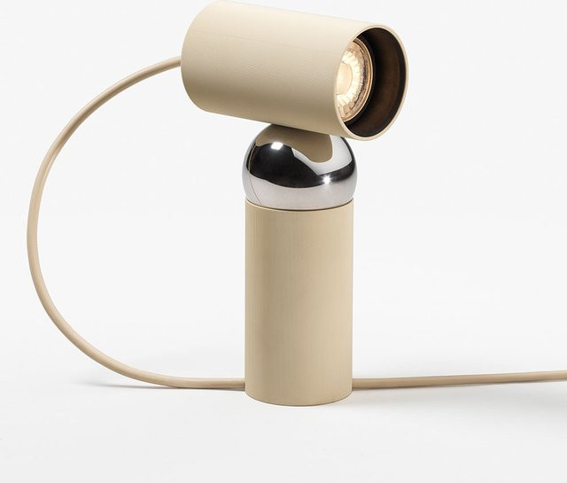 FLOS Bilboquet Tischleuchte Linen aus Polycarbonat und Edelstahl mit verstellbarem LED-Licht - Bild 1