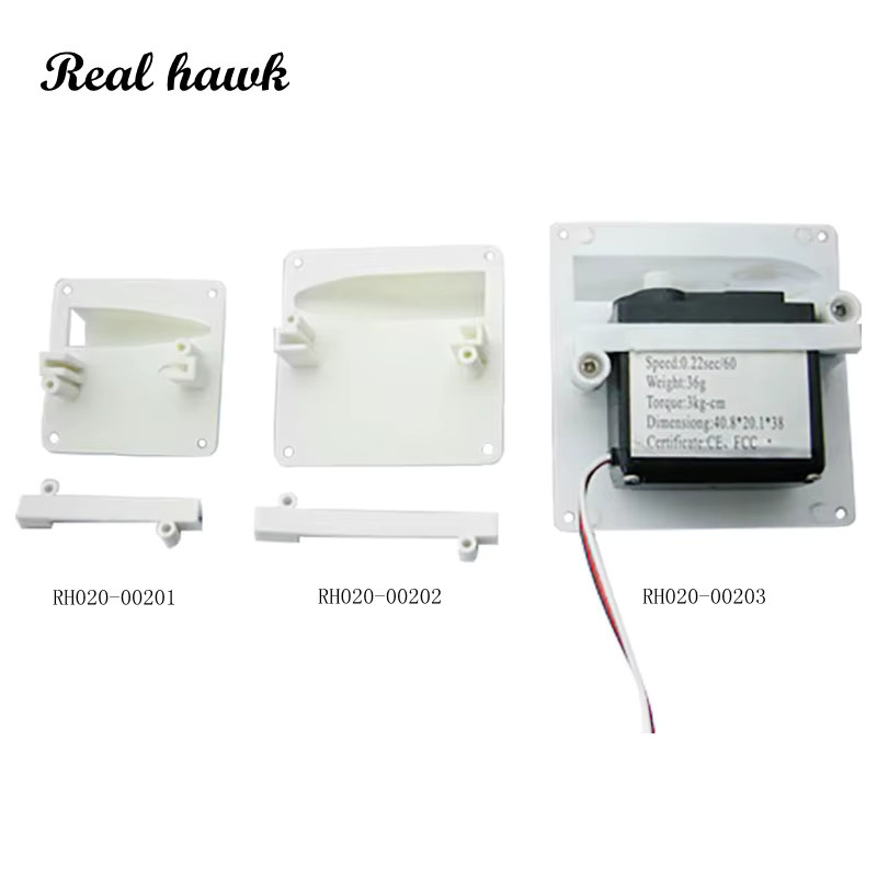 Real hawk 2 Paar Flügel-Servohalterung/Servo-Schutz/Servohalter für Servos mit 6–9/17/36/55 G - Bild 2