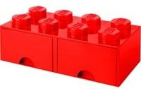 LEGO Brick Drawer Aufbewahrungsbox rot stapelbar - Bild 1