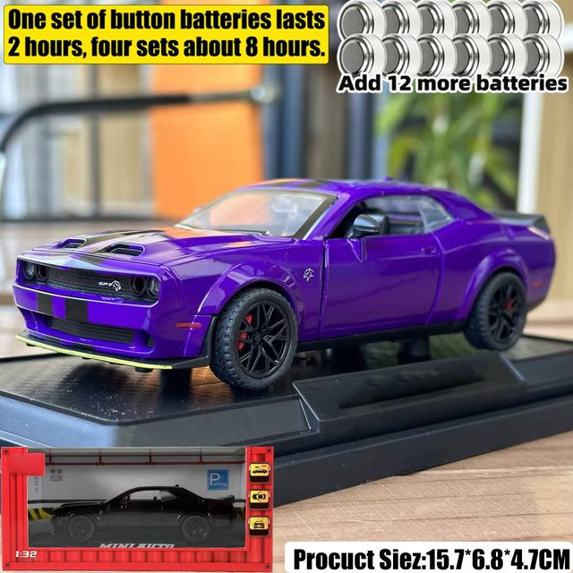 Linyi toy car Dodge Challenger Srt Hellcat Redeye, Modellauto, 1:32, Metall, ab 14 Jahre - Bild 1