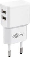 goobay Dual USB-Ladegerät 2,4 A in Weiß - Bild 1