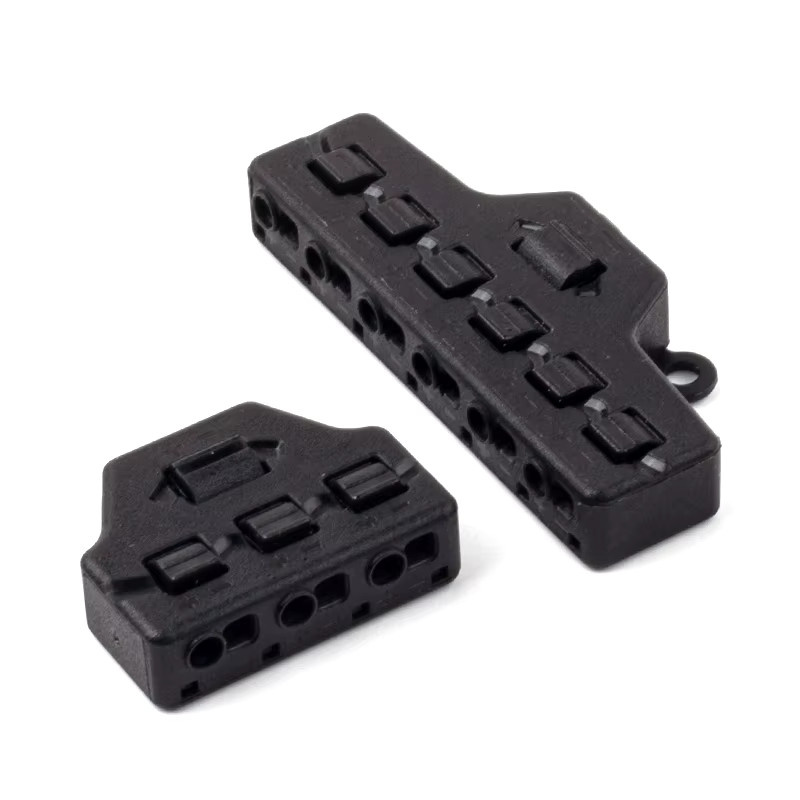 DIY GO Quick Connect Niederspannungs-Draht-Splitter Verteilerblock in Schwarz mit 3 oder 6 Ports für LED-Streifen und Beleuchtung - Bild 6