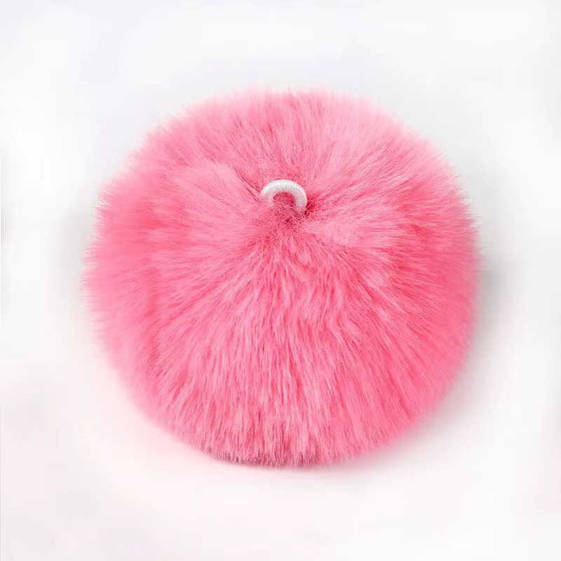 SUMOORL Pompom-Kugeln-Charms, 5 Stück, 7–8 cm, Kunstpelz - Bild 1