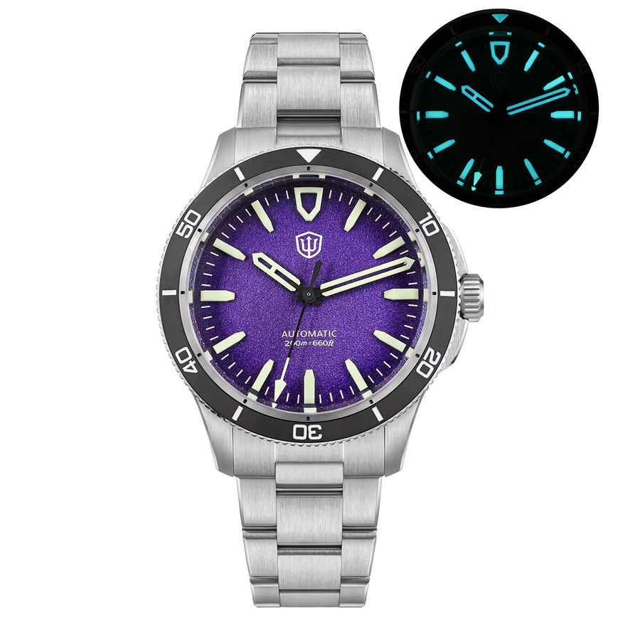 Watchdives Armbanduhr Automatik, Edelstahl, 39 mm, Keramik, Herren - Bild 2