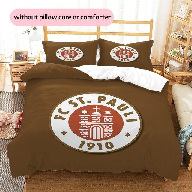 DayByDayLove FC St. Pauli Bettwäsche-Set mit 1 Bettbezug und 2 Kissenbezügen, Weiß, B/H: 135 x 200 cm - Bild 1