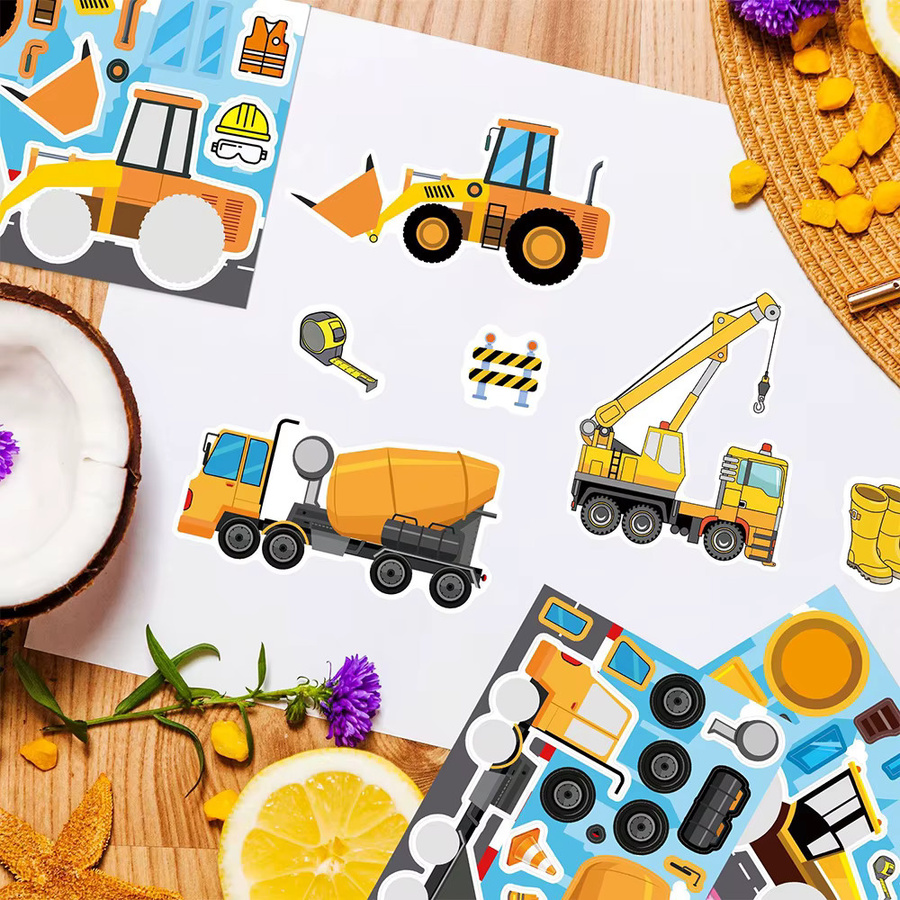 Bandai Technische Fahrzeuge Puzzle Aufkleber, Bunt / Mehrfarbig - Bild 5
