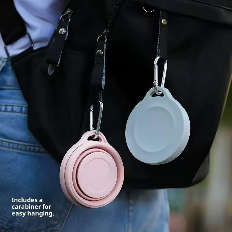 Silikon Klapp-Trinkbecher für Reise und Camping, tragbarer und hitzebeständiger Wasserbecher - Bild 4