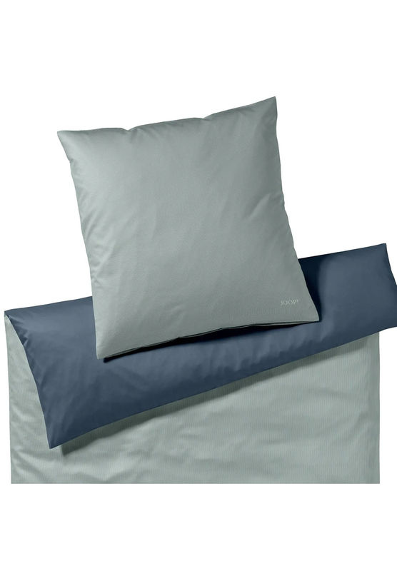 JOOP! Bettwäsche Micro Pattern aus Mako-Satin in Grün und Blau mit Kissenbezug und Bettbezug, B/H: 135 x 200 cm, Kissen: 80 x 80 cm - Bild 2