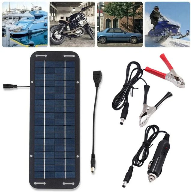 Olt Power Solarbatterieladegerät mit monokristallinen Solarzellen für 12V Auto, Van und Boot - Bild 1