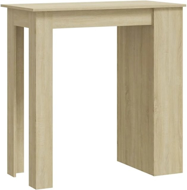 vidaXL Bartisch mit Regal in Sonoma-Eiche, modernes Design für Küche und Essbereich, B/T/H: 102 x 50 x 103,5 cm - Bild 1