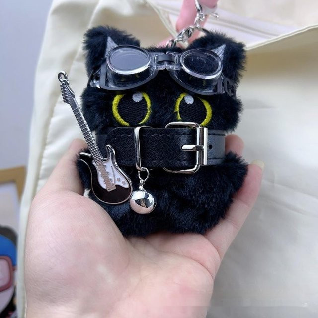 Fashnics Anhänger Schwarze Katze, grau, Unisex - Bild 1