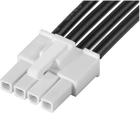 Molex Buchsengehäuse-Kabel 215320-2043 in Schwarz, Gold und Weiß - Bild 1