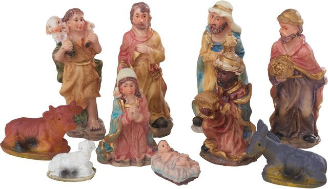 VBS Krippenfiguren Bethel 10-teiliges Set aus Polyresin in Multicolor für Weihnachten - Bild 1