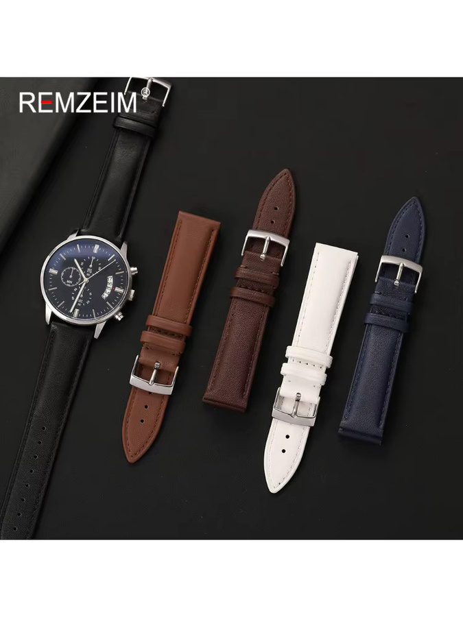 REMZEIM Uhrenarmband Kalbsleder, Unisex - Bild 3
