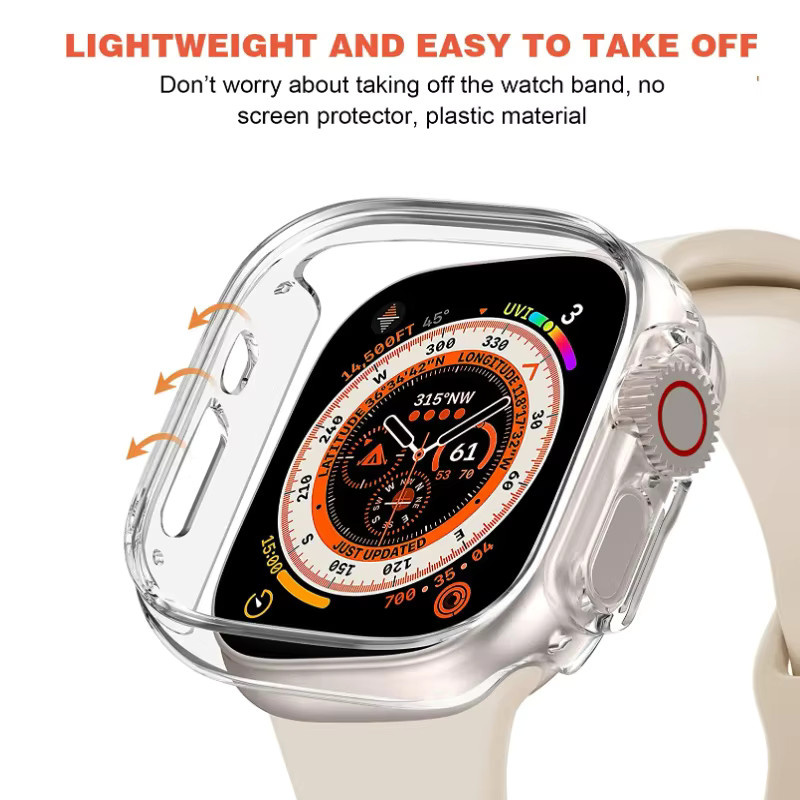 Apple Uhrenzubehör, TPU-Hülle für Apple Watch Ultra, 49mm, transparent - Bild 5
