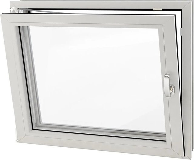 Roro Eco Kunststoff-Fenster Weiß B: 80 cm, T: 40 cm, DIN L, Kipp-Dreh-Funktion - Bild 1