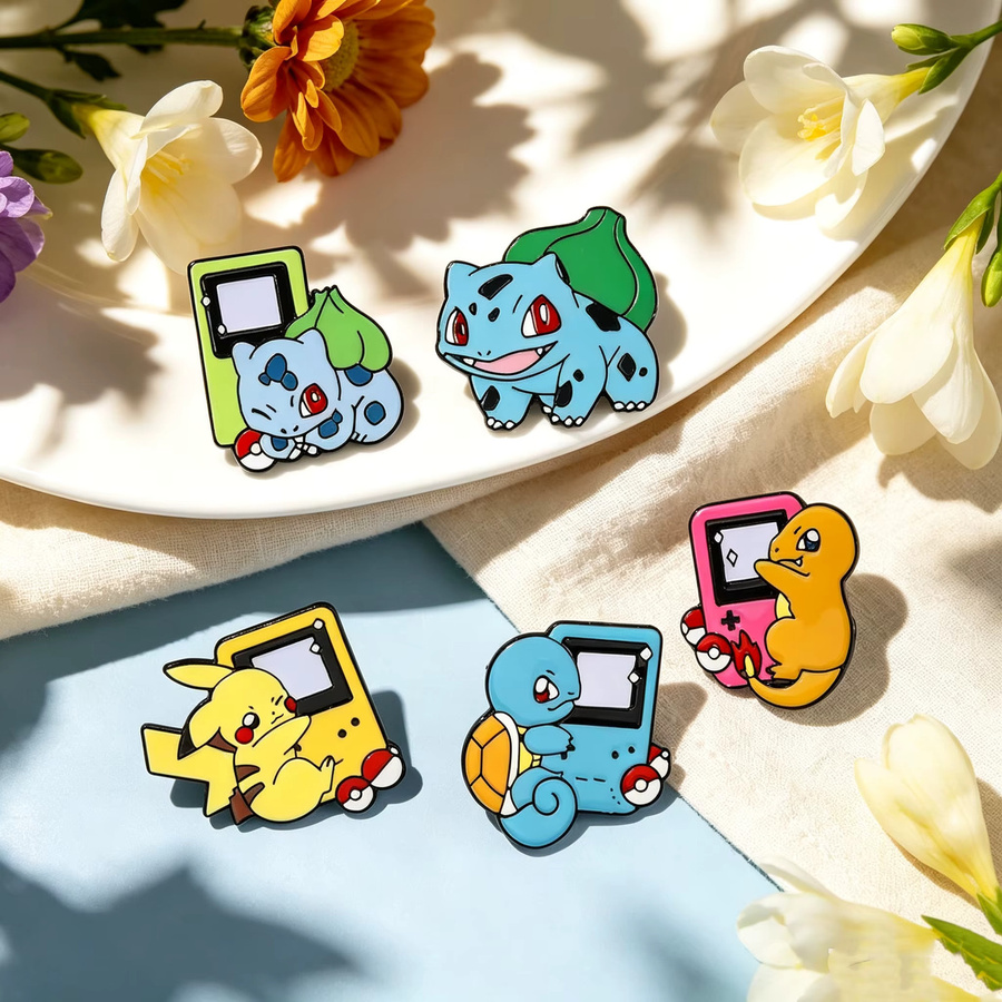 TAKARA TOMY Metallbroschen, Cartoon-Emaille-Pins, Unisex - Bild 2