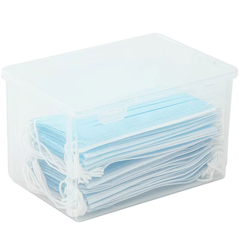 Ouhoe Maskenaufbewahrungsbox mit Deckel, transparent, staubdicht und wasserdicht - Bild 2