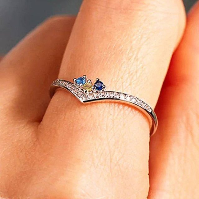 Huitan Ring, Silber, Zirkonia, Damen - Bild 1