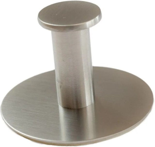 Bagnoxx Handtuchhaken selbstklebend aus Edelstahl in Silber, Breite: 6,5 cm, Höhe: 4,3 cm - Bild 1