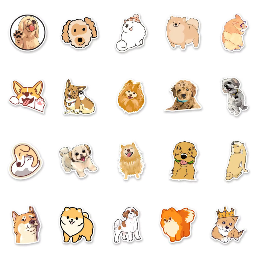 Disney Kawaii Cartoon Tier Hund Aufkleber, multicolor, 10-teiliges Set - Bild 2