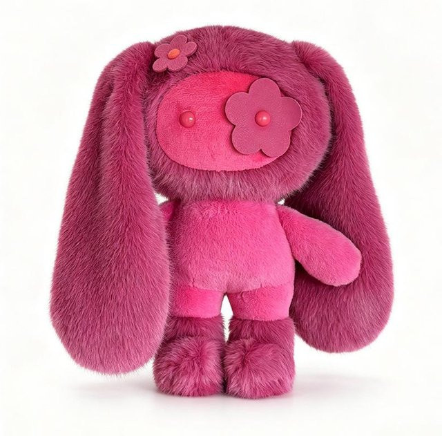 Juju Hase Plüsch Schlüsselanhänger, pink, ab 1 Jahr - Bild 1