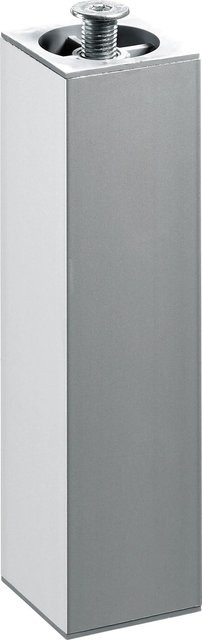 Hettich Aluminium-Möbelfuß in Silber, höhenverstellbar, B/T/H: 4 x 4 x 20 bis 23 cm - Bild 1
