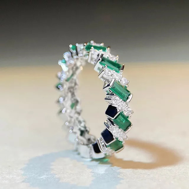 Huitan Ring, Zirkonia, Silber, Damen - Bild 1